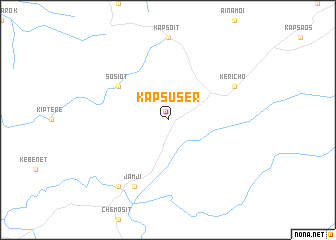 map of Kapsuser