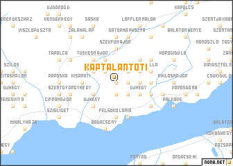 map of Káptalantóti