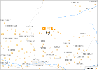 map of Kaptol