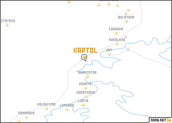 map of Kaptol