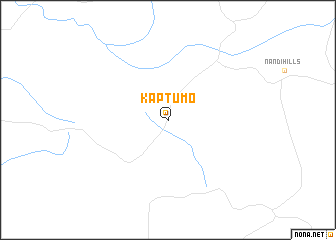 map of Kaptumo