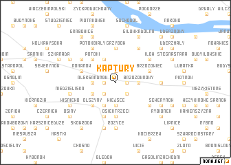 map of Kaptury