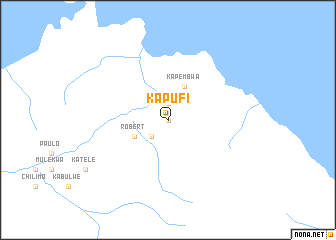 map of Kapufi