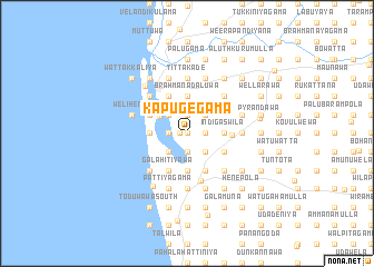 map of Kapugegama