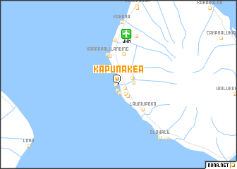 map of Kapunakea