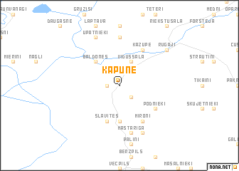 map of Kapūne