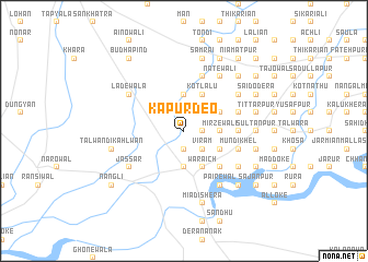 map of Kapurdeo