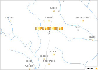 map of Kapusa-Mwansa