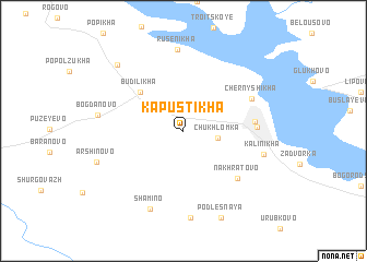 map of Kapustikha