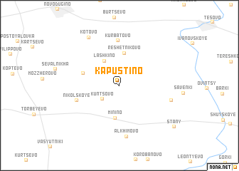 map of Kapustino