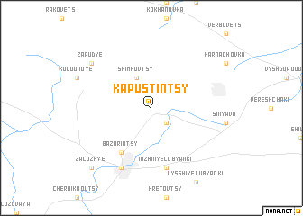 map of Kapustintsy