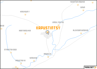 map of Kapustintsy