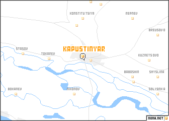 map of Kapustin Yar