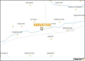 map of Kapustkin
