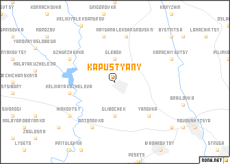 map of Kapustyany