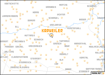 map of Kapweiler