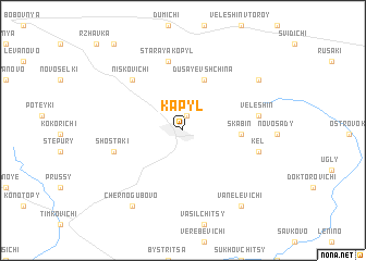 map of Kapylʼ