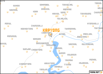 map of Kap\