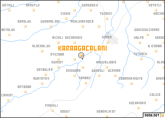 map of Karaağaçalanı