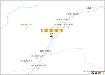 map of Kara-Agach