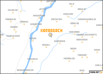 map of Kara-Agach