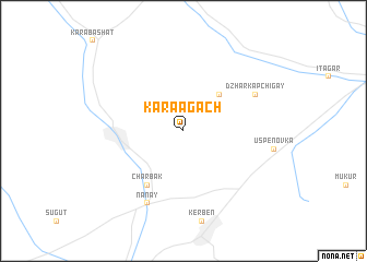 map of Kara-Agach