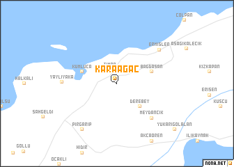 map of Karaağaç