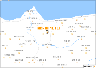 map of Karaahmetli