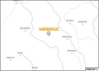 map of Karaardıç