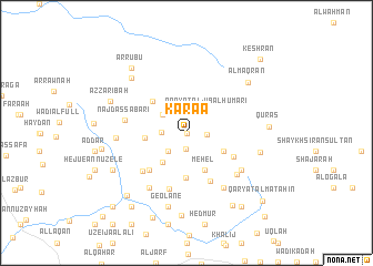 map of Karaa
