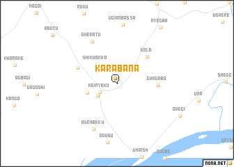 map of Karabana