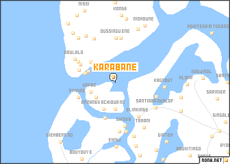 map of Karabane