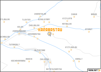 map of Karabastau