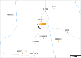map of Karaba