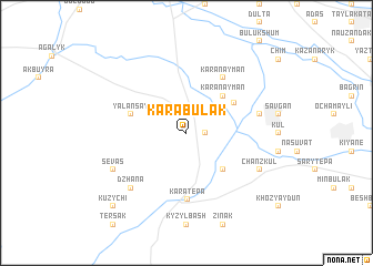 map of Kara-Bulak