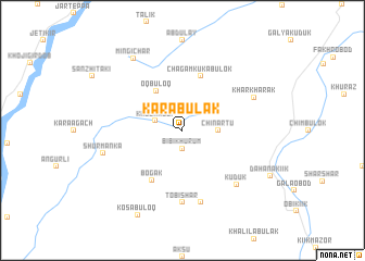 map of Kara-Bulak