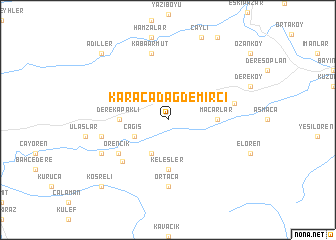 map of Karacadağdemirci