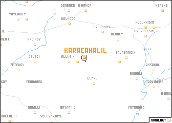 map of Karacahalil
