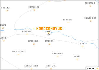 map of Karacahüyük