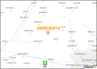 map of Karacakaya