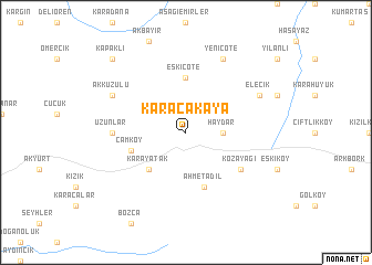 map of Karacakaya