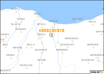 map of Karacakaya