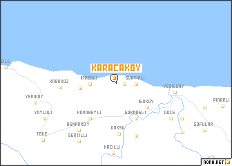 map of Karacaköy