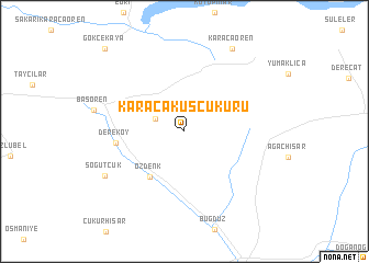 map of Karacakuşçukuru