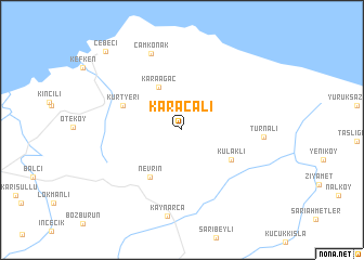 map of Karaçalı