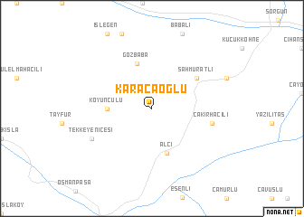 map of Karacaoğlu