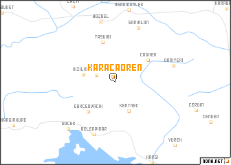 map of Karacaören