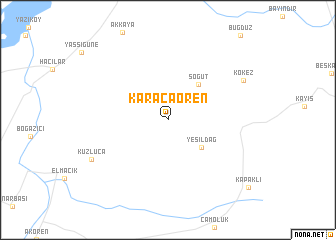 map of Karacaören