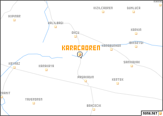 map of Karacaören