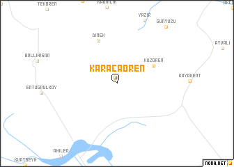 map of Karacaören